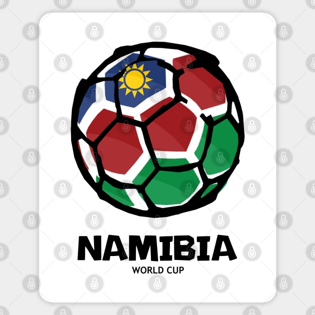 Namibia Football Country Flag Sticker by KewaleeTee